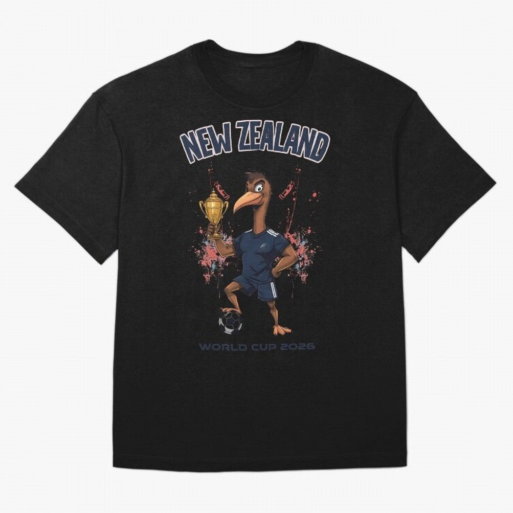 New Zealand - World Cup 2026 Oversized T-Shirt Unlock FIFA World Cup 2026 USA Canada Mexico for Fans of Messi, Neymar and Mbappe and Germany, Bringing Champion Mindset, Group Stage Buzz, Knockout Tension and Passionate Fan Culture; Great for