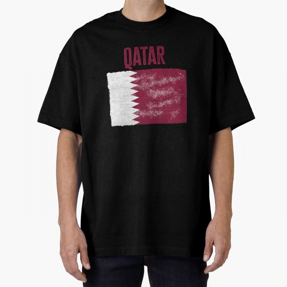 Qatar Oversized T-Shirt Experience the FIFA World Cup 2026 Group Stage Journey through Messi and Cristiano Ronaldo Highlights, Argentina and Brazil Pride, Soccer Culture, Superstar Moments, National Team Dreams and Competitive Fire; Ideal for Fans