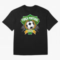 Portugal Fan Art for World Cup 2026 Oversized T-Shirt Join Supporters Worldwide for FIFA World Cup 2026 Group Stage Spirit, Celebrating Argentina and Brazil, Messi, CR7 and Mbappe, Retro Football Energy, Iconic Rivalries, Trophy Chase Drama and