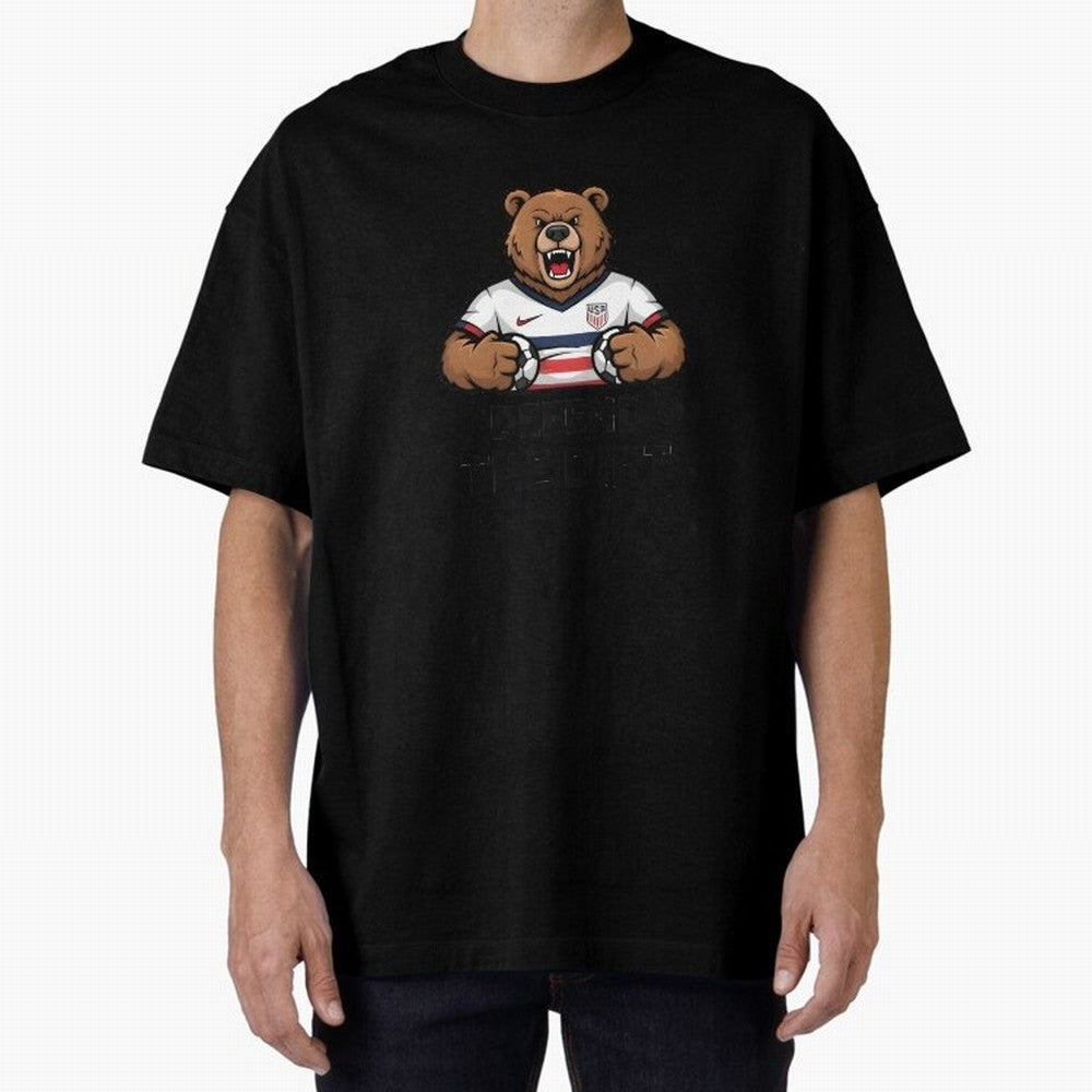 USA - World Cup 2026 Oversized T-Shirt Honor Champions and Dreams in FIFA World Cup 2026 Group Stage Spirit, Centered on Germany, CR7 and Messi, Champion Mindset, Group Stage Buzz, Knockout Tension and Passionate Fan Culture; Ideal for Football