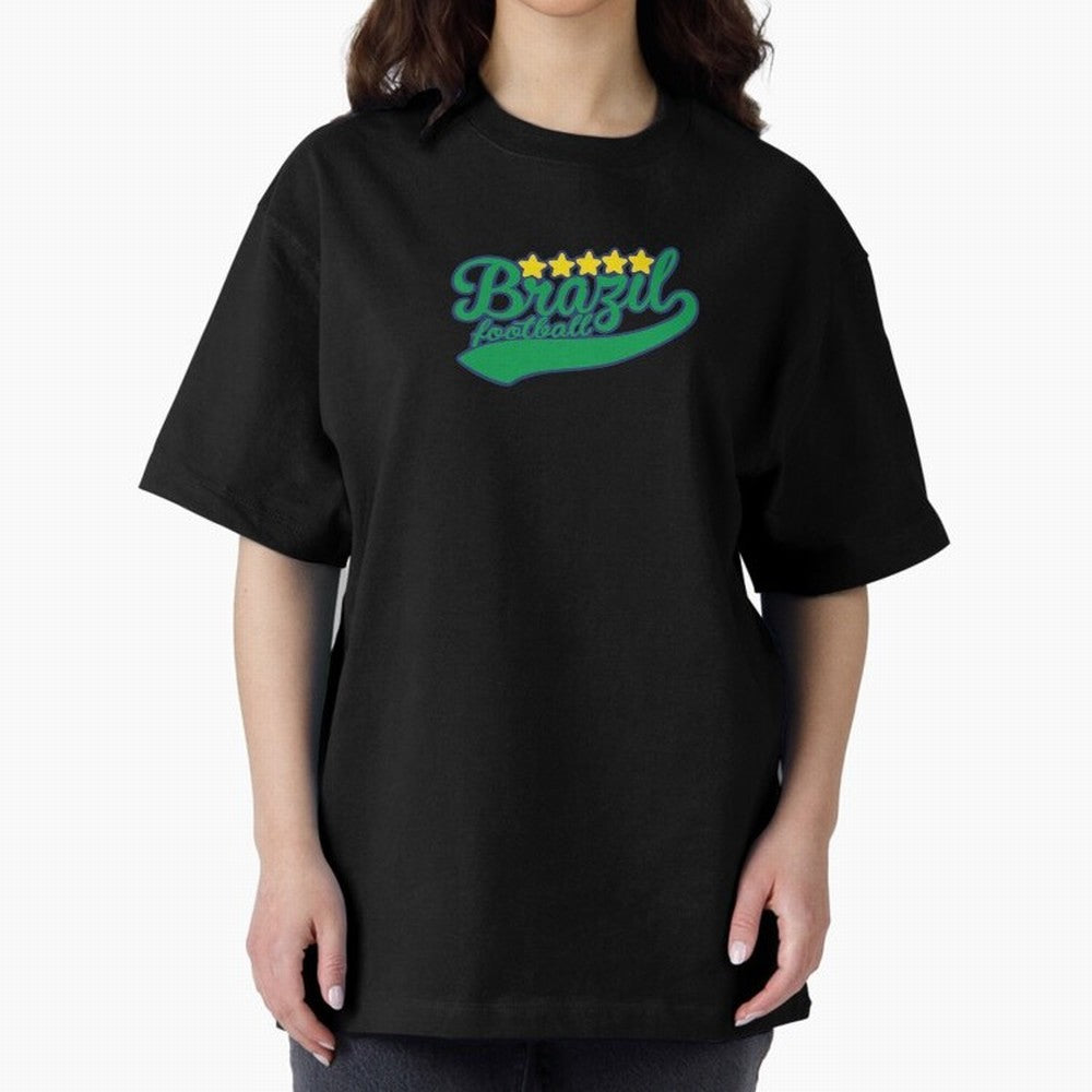 Brazil Soccer Football World Cup Vintage Oversized T-Shirt Back Your Heroes with the FIFA World Cup 2026 Journey through CR7 Highlights, Brazil, Portugal and Argentina Pride, Global Supporter Spirit, Legendary Goals, National Colors and Tournament