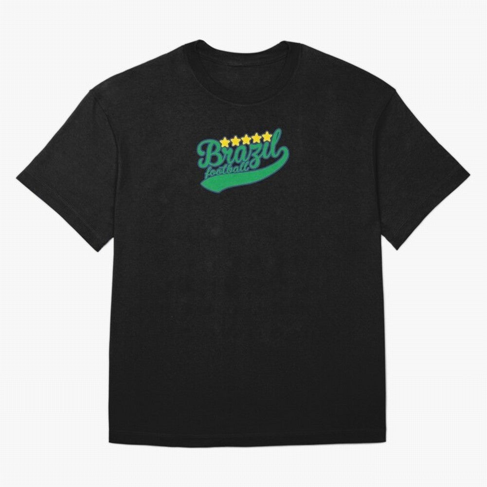 Brazil Soccer Football World Cup Vintage Oversized T-Shirt Back Your Heroes with the FIFA World Cup 2026 Journey through CR7 Highlights, Brazil, Portugal and Argentina Pride, Global Supporter Spirit, Legendary Goals, National Colors and Tournament
