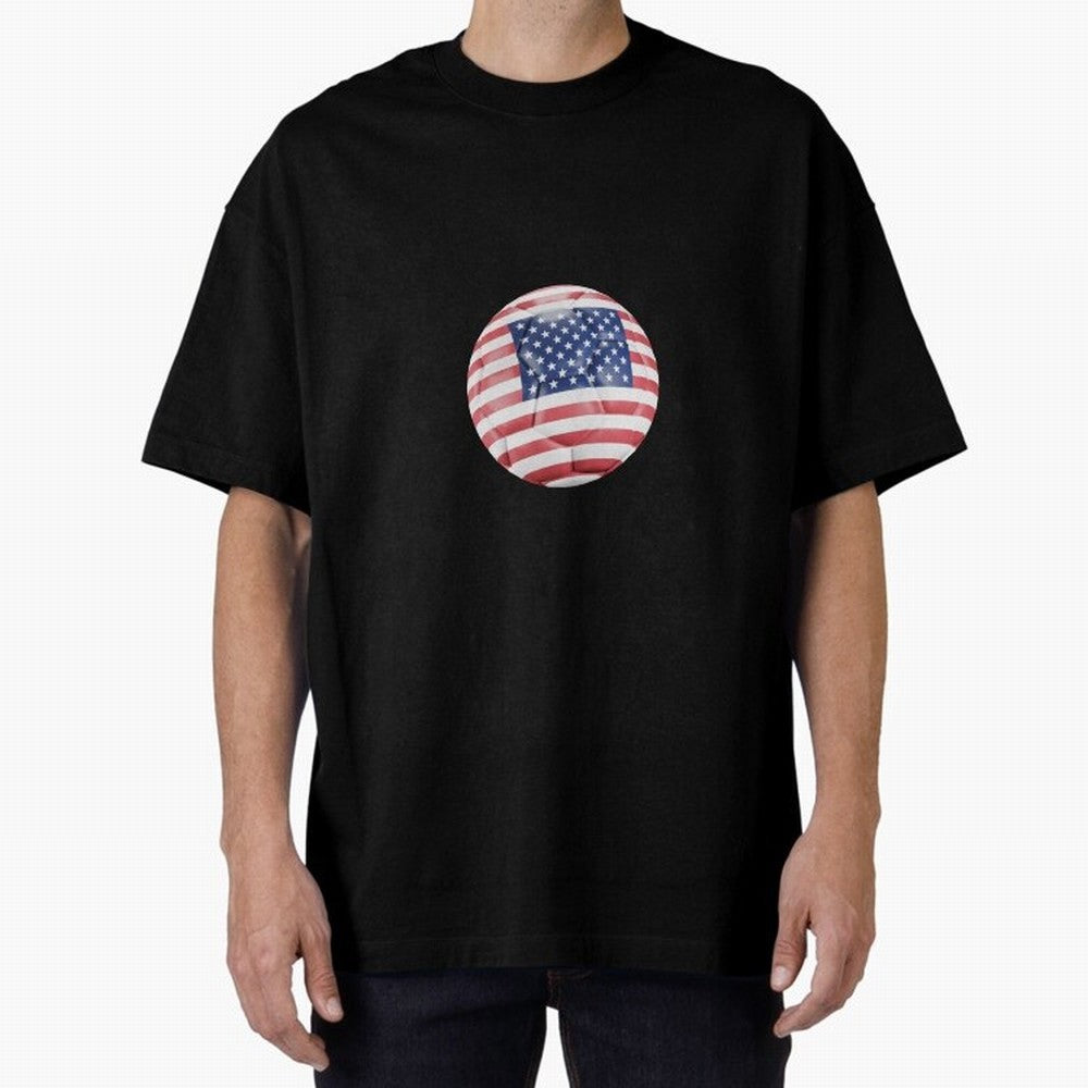 USA Soccer Oversized T-Shirt Capture Stadium Memories from the FIFA World Cup 2026 Group Stage Journey through Messi, Neymar and Mbappe Highlights, Argentina Pride, Champion Mindset, Group Stage Buzz, Knockout Tension and Passionate Fan Culture;