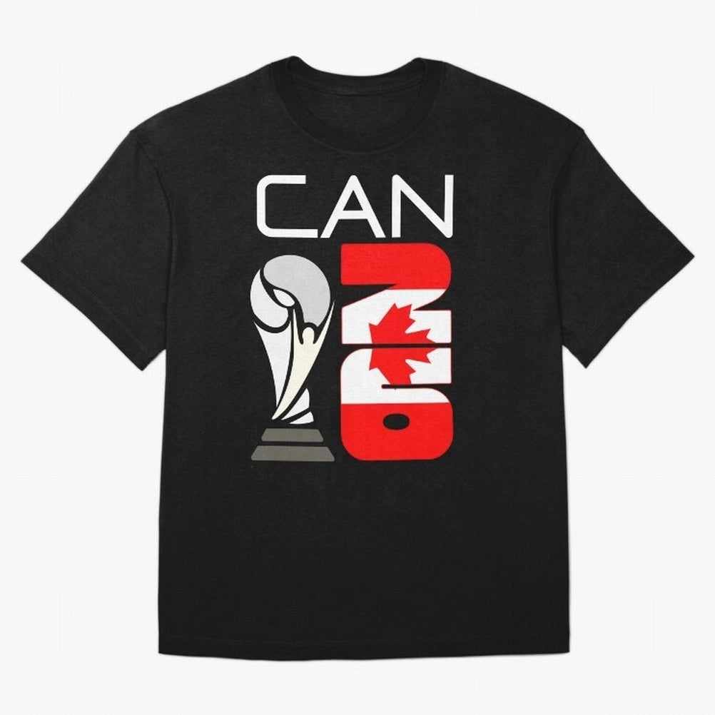 Canada 2026 Soccer World Cup Trophy Canadian Flag Design Oversized T-Shirt Celebrate Unforgettable Nights in FIFA World Cup 2026 for Fans of Neymar and Brazil, Bringing Stadium Chants, National Pride, Trophy Dreams and Unforgettable Football