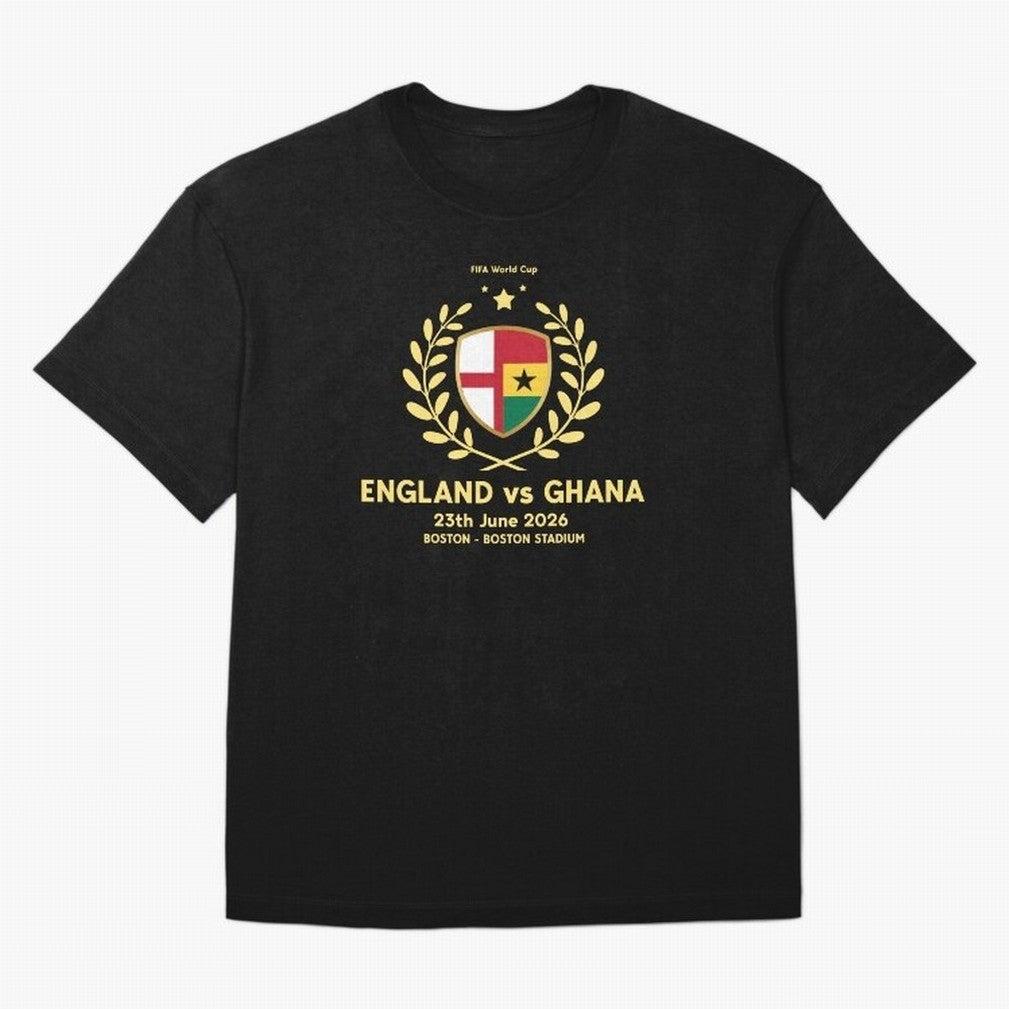 FIFA World Cup - England v Ghana Oversized T-Shirt Bring Match Day Fire to FIFA World Cup 2026 Group Stage Spirit, Made for Spain, Haaland, Football Passion, Legendary Performances, Festival Vibes and Supporter Community; Ideal for Passionate Fans