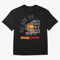 World cup 26 - Spain Oversized T-Shirt Capture Stadium Memories from Match Day Hype around FIFA World Cup 2026, CR7, France, Championship Spirit, Famous Goals, Roaring Crowds and International Football Unity; Ideal for Fans Who Follow Messi,