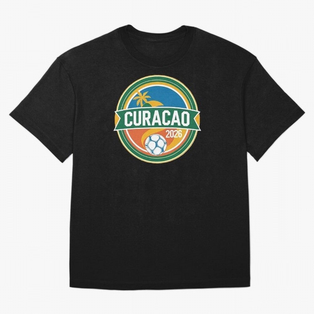 Curacao WC 2026 Oversized T-Shirt Create Global Football Passion for FIFA World Cup 2026 USA Canada Mexico, Celebrating Haaland, France, Supporter Pride, Iconic Celebrations, Legendary Names and Global Match Day Energy; Great for Watch Parties,