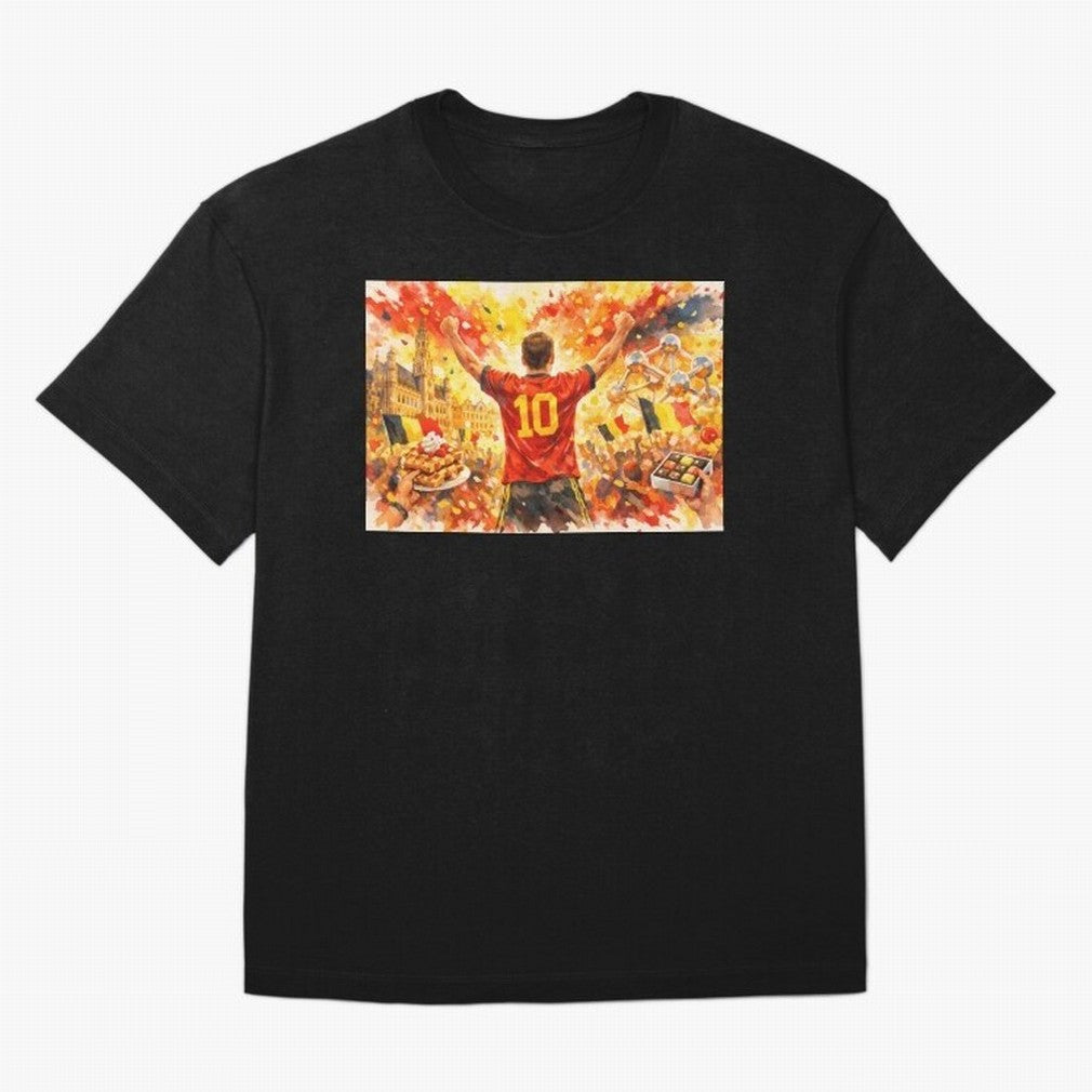 Belgian Celebration with Atomium Belgium Soccer Vibes Oversized T-Shirt Turn Football Passion into FIFA World Cup 2026 Spirit, Inspired by Netherlands, Messi, CR7 and Mbappe, Match Day Excitement, Supporter Culture, Golden Goals and Global Football