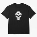 Soccer Skull in Goal Net - Dark Soccer Death Goal Oversized T-Shirt Bring Match Day Fire to FIFA World Cup 2026 for Fans of Haaland and France and Portugal, Bringing Tournament Hype, Historic Matchups, Family Viewing Parties and Global Sports