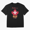 Canada 2026 Oversized T-Shirt Join the Countdown to Match Day Hype around FIFA World Cup 2026 Group Stage, Messi, Neymar and Mbappe, Argentina, France and Brazil, Tournament Hype, Historic Matchups, Family Viewing Parties and Global Sports Pride;