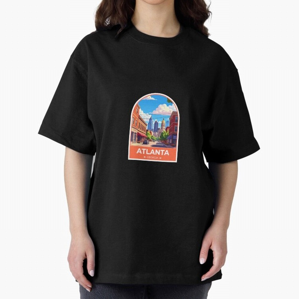 Atlanta Georgia Oversized T-Shirt Wear the Spirit of FIFA World Cup 2026 Driven by Messi and Cristiano Ronaldo, England, France and Netherlands Energy, Football History, Final Match Energy, Crowd Noise and Once in a Lifetime Moments; Ideal for