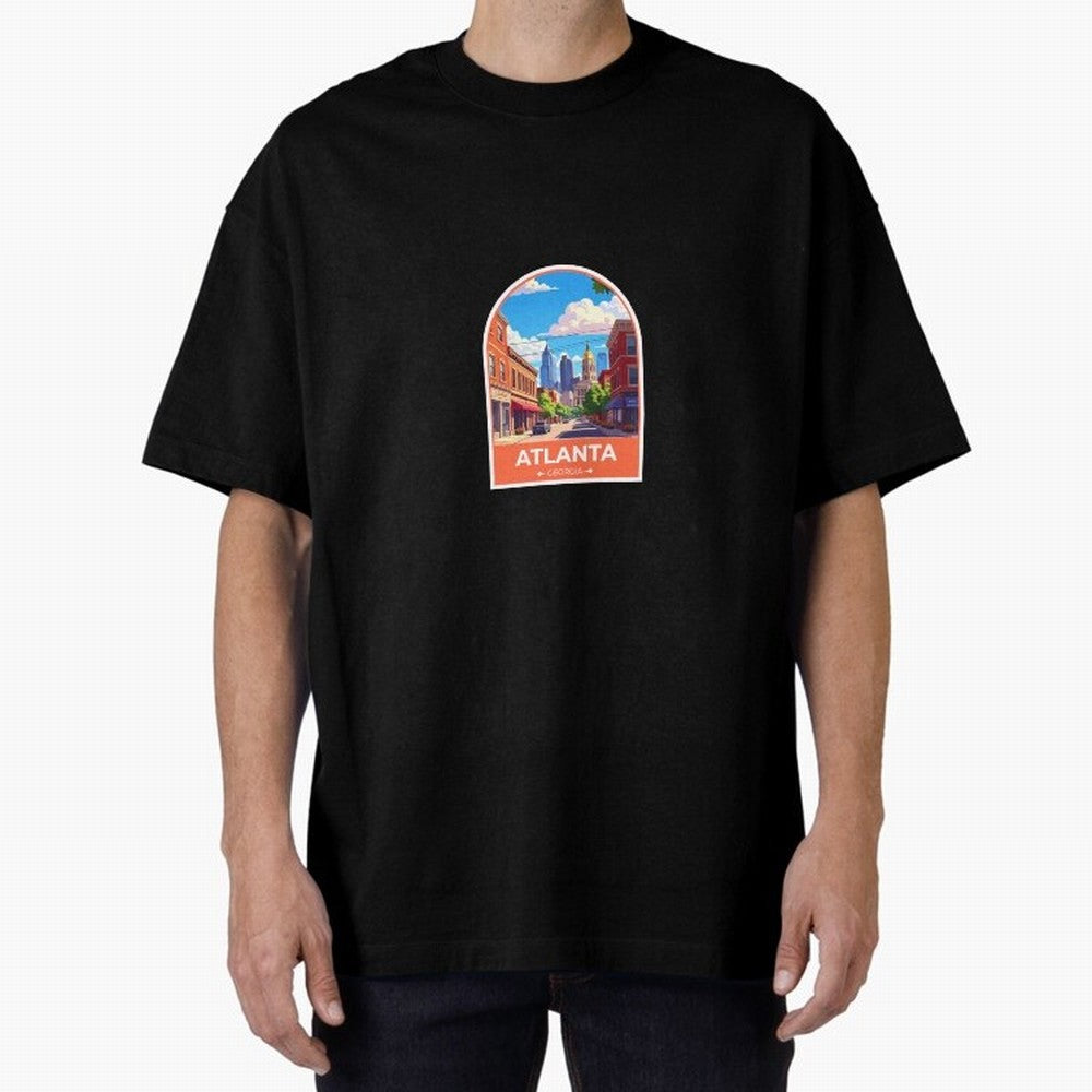 Atlanta Georgia Oversized T-Shirt Wear the Spirit of FIFA World Cup 2026 Driven by Messi and Cristiano Ronaldo, England, France and Netherlands Energy, Football History, Final Match Energy, Crowd Noise and Once in a Lifetime Moments; Ideal for