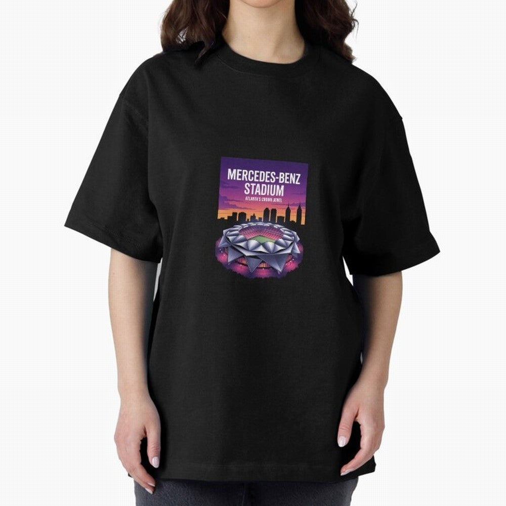 Atlanta Stadium Oversized T-Shirt Turn Football Passion into Match Day Hype around FIFA World Cup 2026 USA Canada Mexico, Mbappe and Neymar, Netherlands, Worldwide Fan Energy, Dramatic Goals, Stadium Lights and Championship Celebrations; Great for