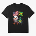 The American eagle and its friend, the Jamaican hummingbird Oversized T-Shirt Follow the Final Road of FIFA World Cup 2026 Group Stage for Fans of Mbappe and Neymar and Argentina, France and Brazil, Bringing Stadium Memories, Football Loyalty,