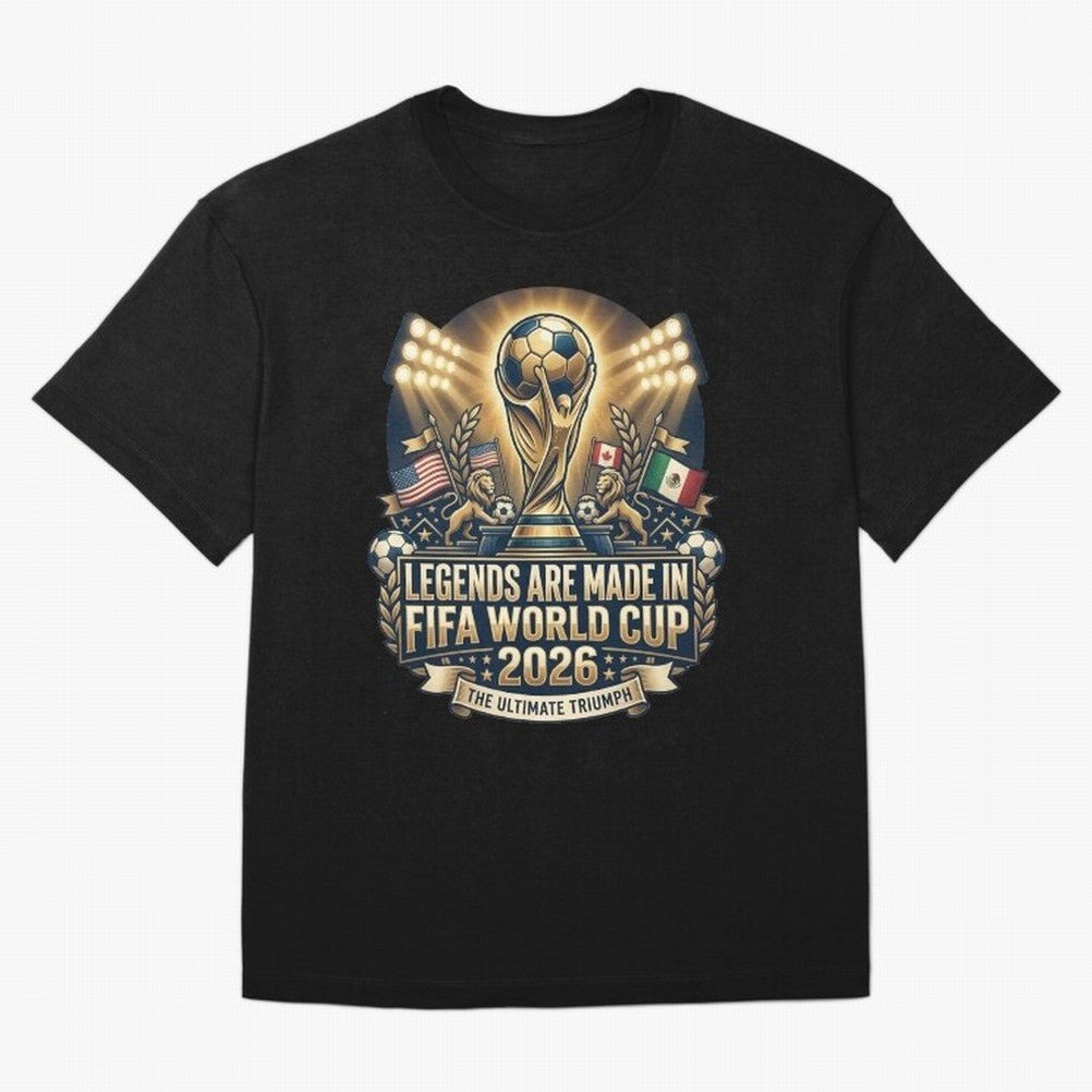 Legendary FIFA World Cup 2026 Football Quote Design For Passionate Soccer Fans Oversized T-Shirt Make Every Match About Match Day Hype around FIFA World Cup 2026 USA Canada Mexico, Cristiano Ronaldo, Portugal, Spain and Germany, Soccer Culture,