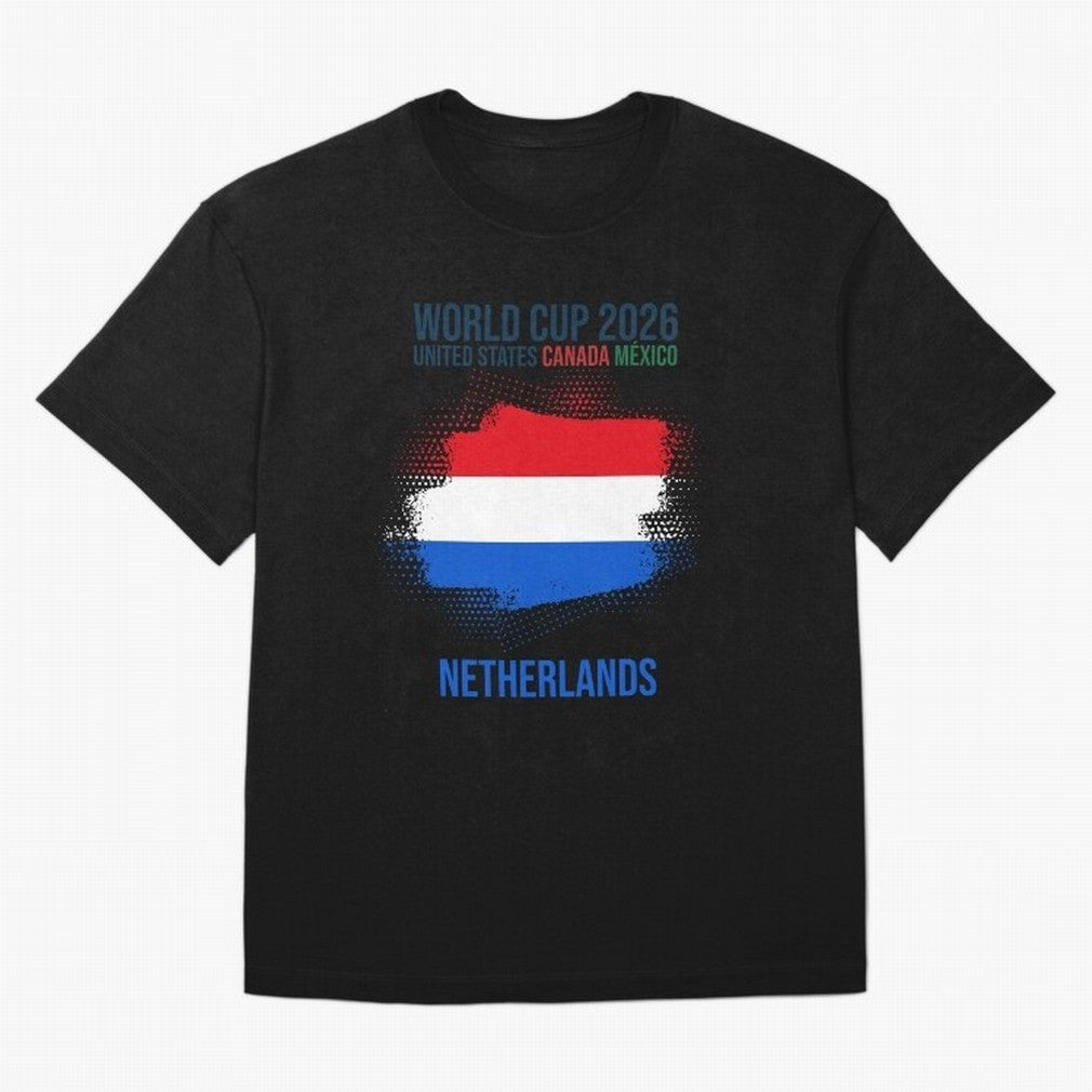 NETHERLANDS WORLD CUP 2026 Oversized T-Shirt Share the Excitement of FIFA World Cup 2026 USA Canada Mexico for Fans of Messi and Cristiano Ronaldo and Netherlands, Bringing Football Passion, Legendary Performances, Festival Vibes and Supporter