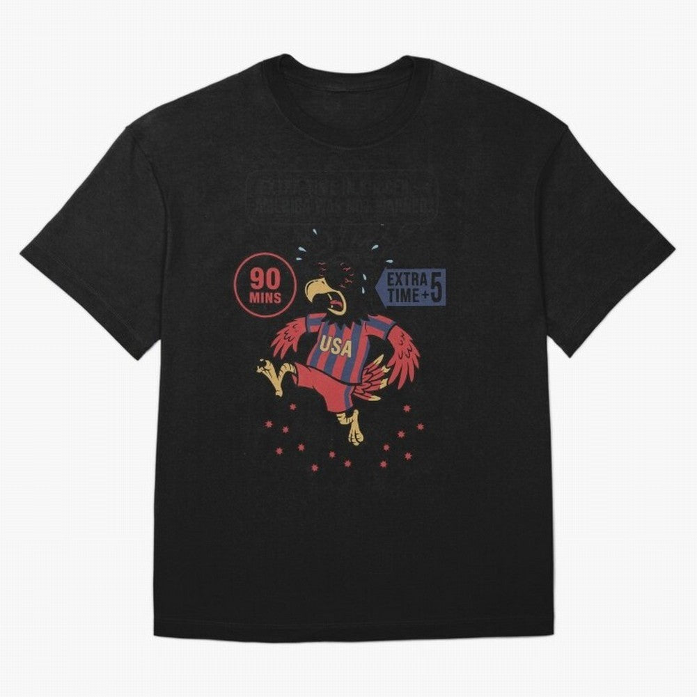 Extra Time ¡ª America Was Not Warned V1 Oversized T-Shirt Bring Global Tournament Vibes to Match Day Hype around FIFA World Cup 2026, Messi and Cristiano Ronaldo, Argentina, France and Brazil, Fan Favorite Moments, National Team Passion, Big Match