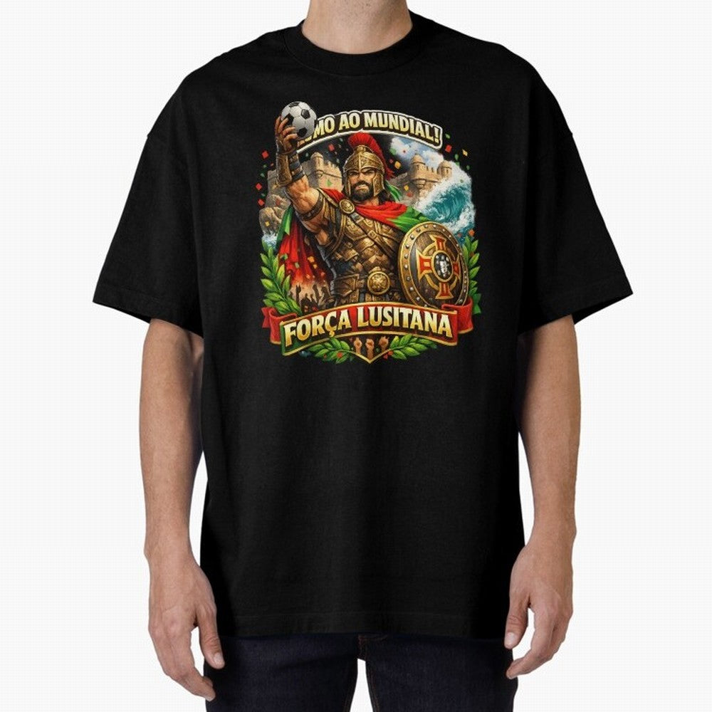 Portugal Rooster World Cup 2026 Fan Art Oversized T-Shirt Remember Iconic Moments from FIFA World Cup 2026 Group Stage Spirit, Capturing France, Mbappe and Neymar, Soccer Culture, Superstar Moments, National Team Dreams and Competitive Fire; Great