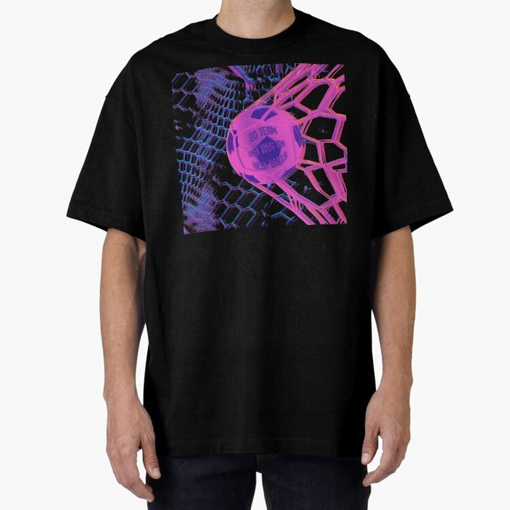 GO TEAM! Oversized T-Shirt Create Global Football Passion for FIFA World Cup 2026 USA Canada Mexico, Highlighting Cristiano Ronaldo, France and Portugal, Retro Football Energy, Iconic Rivalries, Trophy Chase Drama and Stadium Atmosphere; Made for