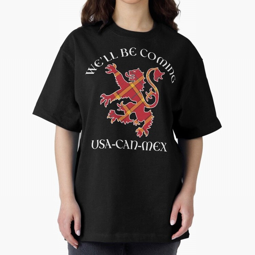 Scotland on Tour WC 2026 Oversized T-Shirt Live the Energy of the FIFA World Cup 2026 Group Stage Journey through Cristiano Ronaldo Highlights, Spain Pride, Fan Favorite Moments, National Team Passion, Big Match Drama and Soccer History; Created