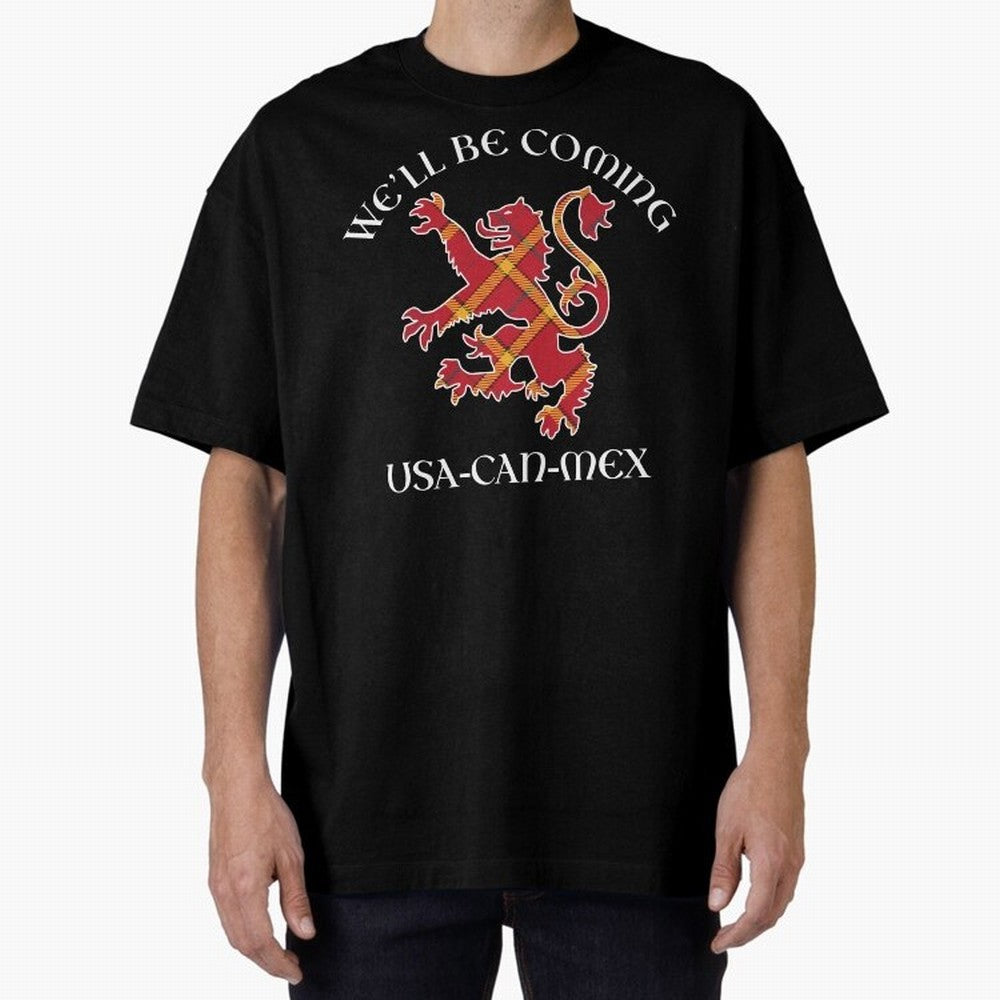 Scotland on Tour WC 2026 Oversized T-Shirt Live the Energy of the FIFA World Cup 2026 Group Stage Journey through Cristiano Ronaldo Highlights, Spain Pride, Fan Favorite Moments, National Team Passion, Big Match Drama and Soccer History; Created