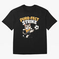 Purr-fect Strike Oversized T-Shirt Honor FIFA World Cup 2026 USA Canada Mexico Connected to Cristiano Ronaldo, Haaland and CR7, Portugal, Spain and Germany Energy, Game Day Rituals, Football Legends, Country Pride and the Road to the Final; Ideal
