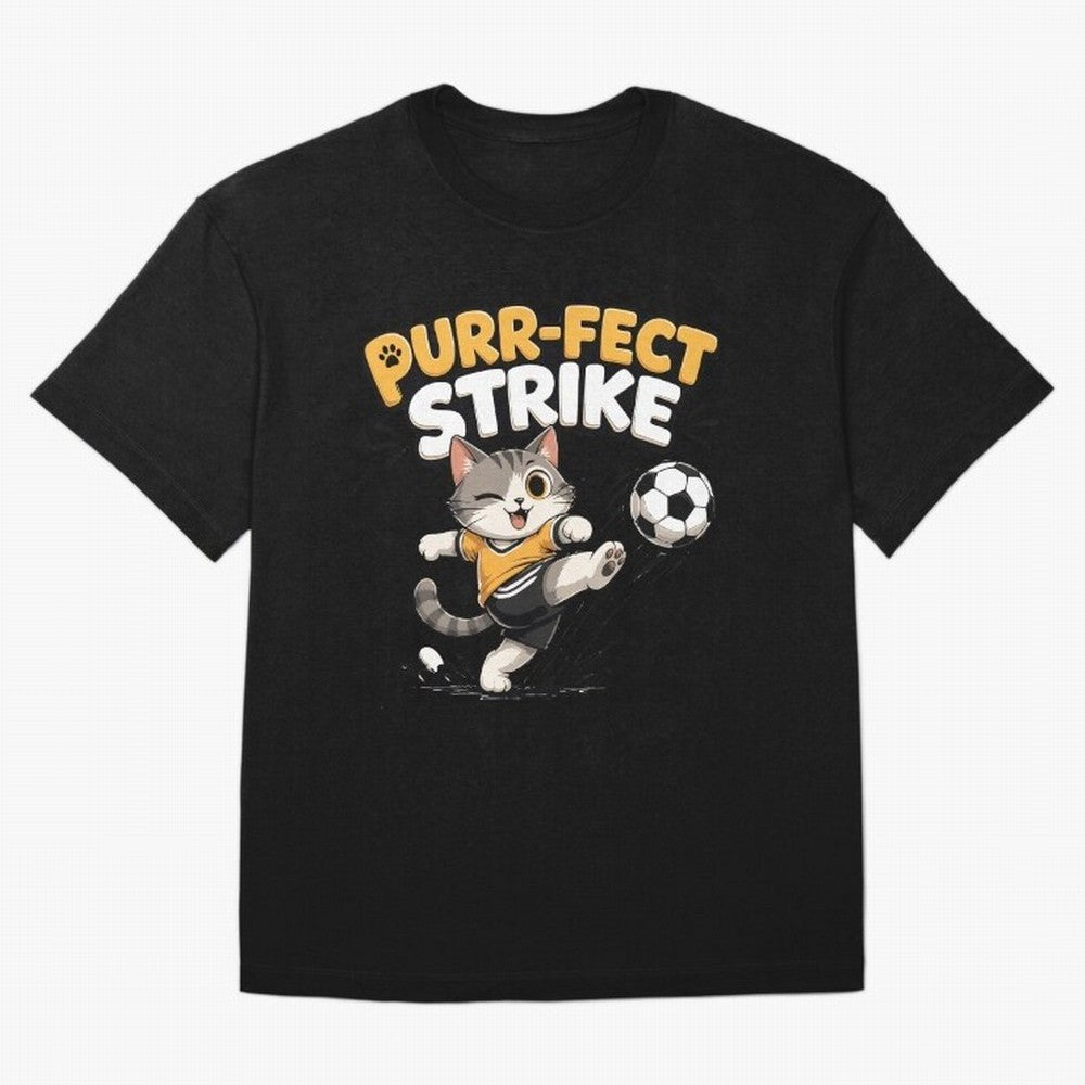 Purr-fect Strike Oversized T-Shirt Honor FIFA World Cup 2026 USA Canada Mexico Connected to Cristiano Ronaldo, Haaland and CR7, Portugal, Spain and Germany Energy, Game Day Rituals, Football Legends, Country Pride and the Road to the Final; Ideal
