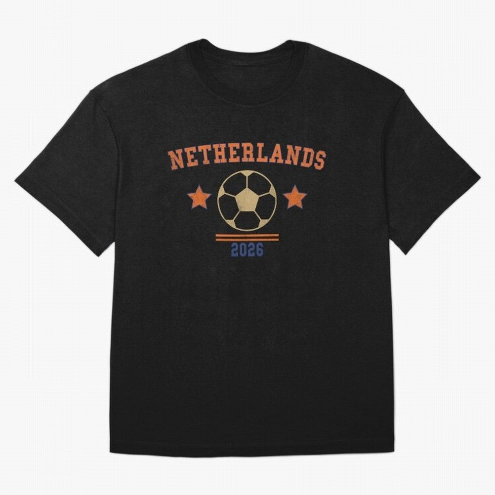 Netherlands ¡ª Vintage Soccer Tee Oversized T-Shirt Fuel FIFA World Cup 2026 Spirit, Celebrating Germany, Cristiano Ronaldo, Haaland and CR7, Stadium Memories, Football Loyalty, International Chants and Championship Tradition; Great for Watch