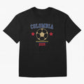 Colombia ¡ª Vintage Soccer Tee Oversized T-Shirt Celebrate the Biggest Stage of Match Day Hype around FIFA World Cup 2026 Group Stage, Haaland and Mbappe, Portugal, Spain and Germany, Sports Nostalgia, International Competition, Famous Players and