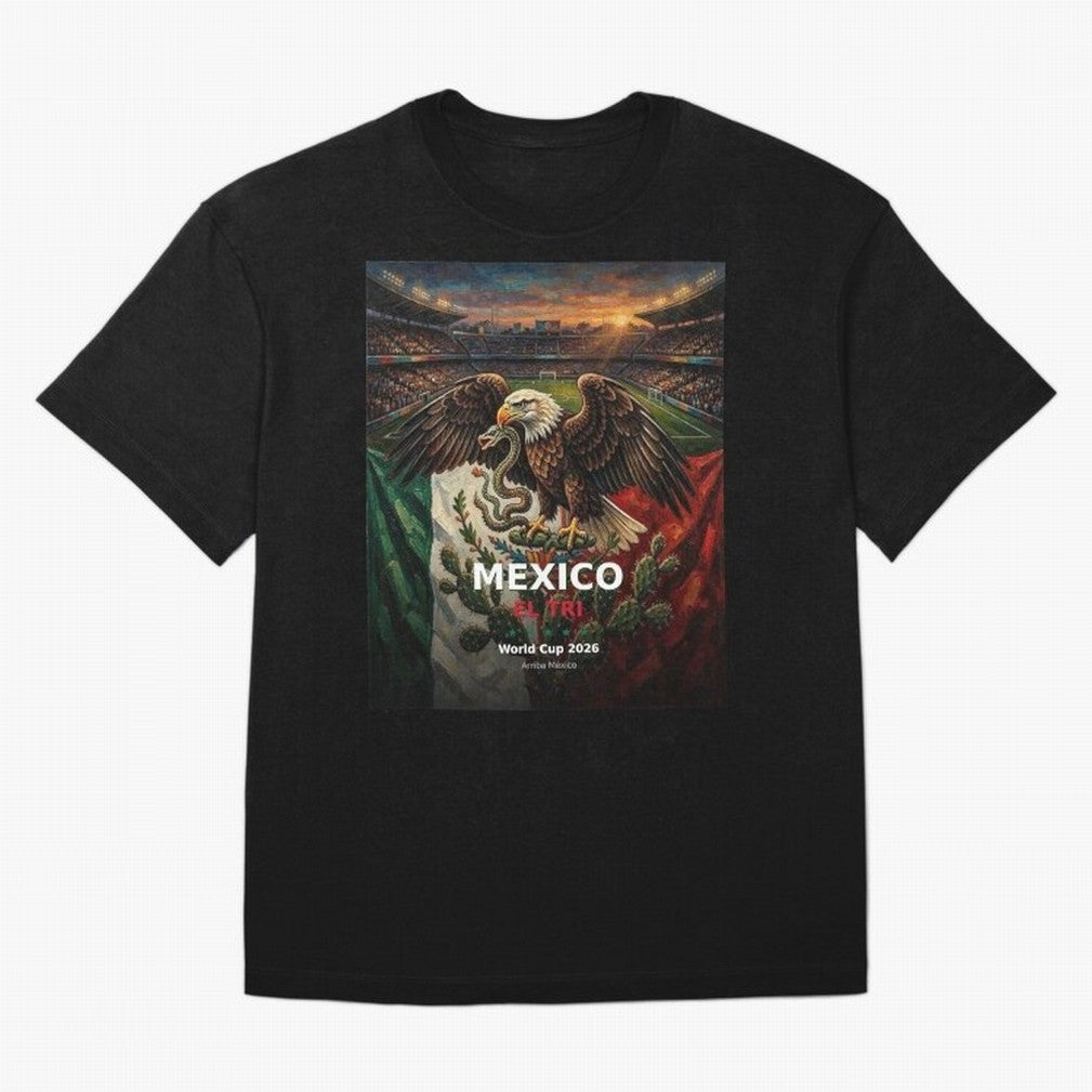 Mexico El Tri - World Cup 2026 Soccer Fan Tee Oversized T-Shirt Honor the Football Icons of Match Day Hype around FIFA World Cup 2026 Group Stage, CR7 and Messi, Argentina and Brazil, Supporter Pride, Iconic Celebrations, Legendary Names and Global