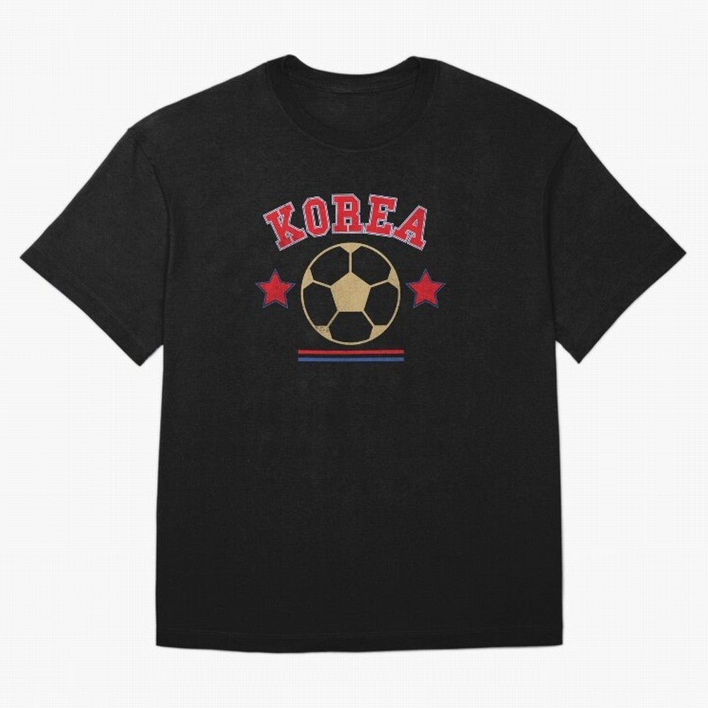 Korea 2026 ¡ª Vintage Soccer Tee Oversized T-Shirt Represent FIFA World Cup 2026 Group Stage Celebrating CR7, France and Portugal Energy, Soccer Culture, Superstar Moments, National Team Dreams and Competitive Fire; Great for Watch Parties, Sports