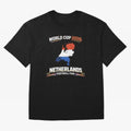 Netherlands Football Fan World Cup 2026 - Dutch Map Vintage Art Oversized T-Shirt Follow the Final Road of FIFA World Cup 2026 USA Canada Mexico Spirit, Driven by Spain, Messi, Worldwide Fan Energy, Dramatic Goals, Stadium Lights and Championship