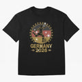 Germany Soccer World Cup 2026 Glitter Style Fan Art Oversized T-Shirt Bring Global Football Passion for FIFA World Cup 2026 USA Canada Mexico, Made for Mbappe and Neymar, Argentina, Fan Favorite Moments, National Team Passion, Big Match Drama and