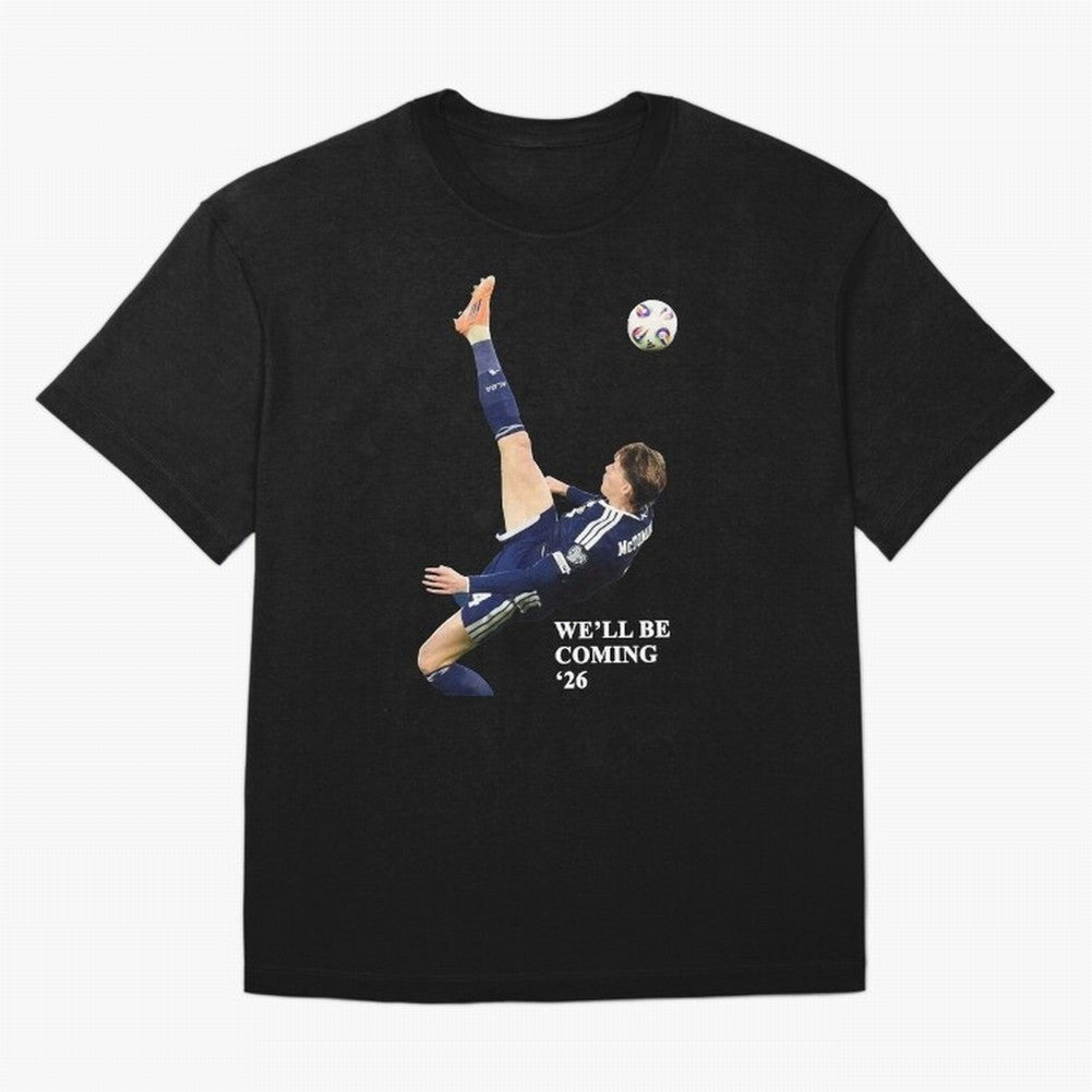 Scotland We'll Be Coming 26 WC Oversized T-Shirt Celebrate Rivalries and Pride in FIFA World Cup 2026 Group Stage Spirit, Connected to England, France and Netherlands, Neymar, Football Passion, Legendary Performances, Festival Vibes and Supporter