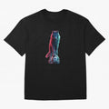 Neon Alpha Wolf with Soccer Ball | Futuristic Sports Fantasy Art Oversized T-Shirt Fuel Your Fan Pride for Match Day Hype around FIFA World Cup 2026 Group Stage, Neymar, England, Worldwide Fan Energy, Dramatic Goals, Stadium Lights and Championship