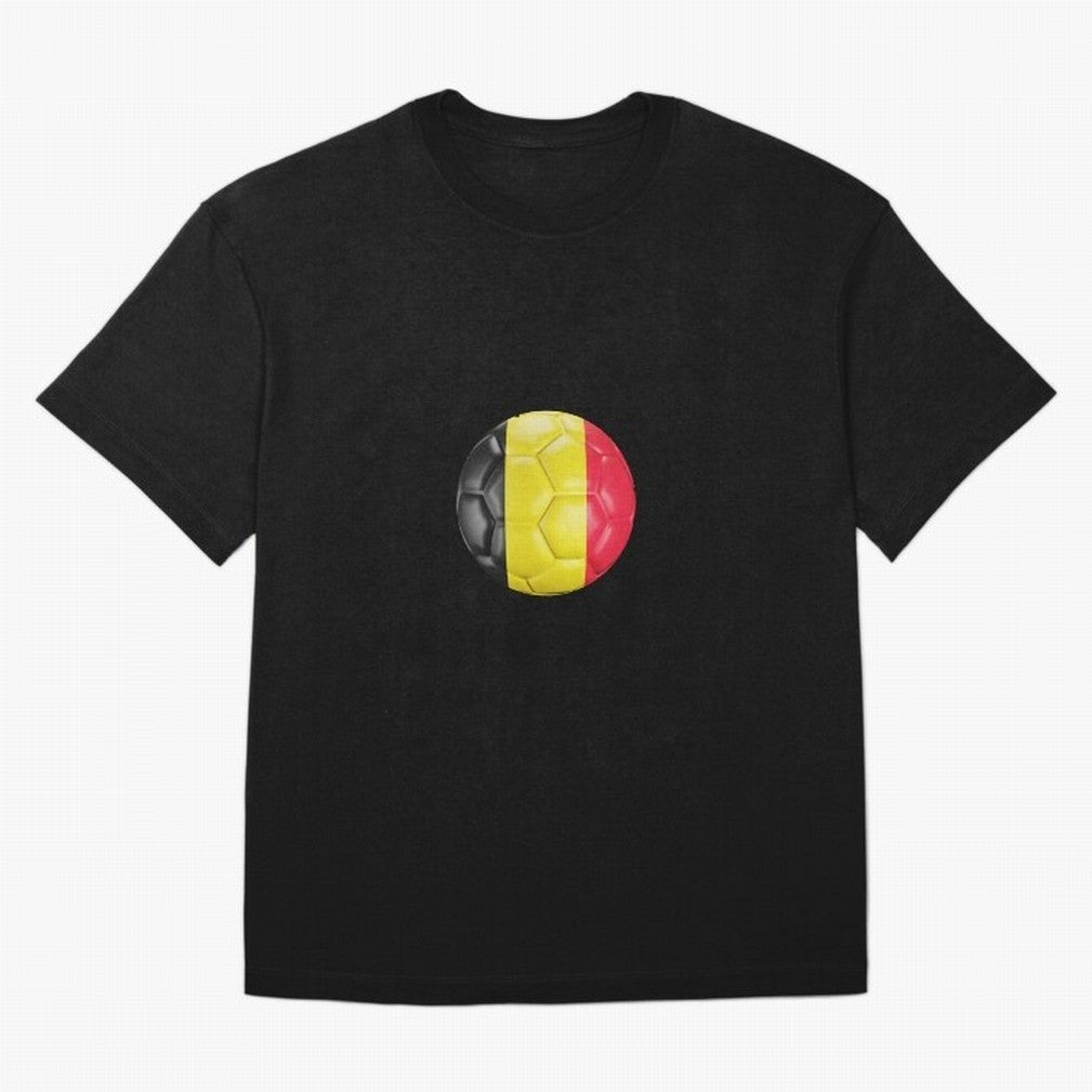 Belgium Football Ball Oversized T-Shirt Honor Football Greatness during Match Day Hype around FIFA World Cup 2026 Group Stage, CR7, England, France and Netherlands, Worldwide Fan Energy, Dramatic Goals, Stadium Lights and Championship Celebrations;