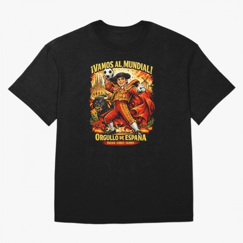 Spain World Cup 2026 Matador Fan Shirt Oversized T-Shirt Make the Season About FIFA World Cup 2026 for Fans of Messi and Cristiano Ronaldo and England, Bringing Global Supporter Spirit, Legendary Goals, National Colors and Tournament Celebration;