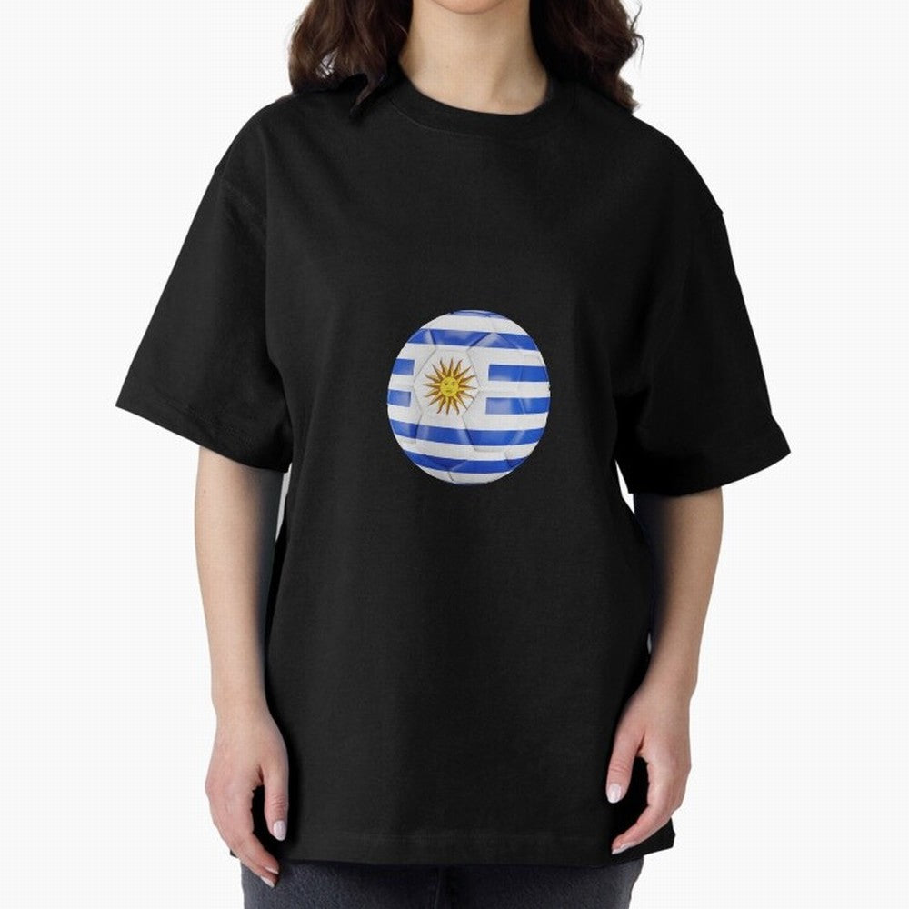 Uruguay Football Oversized T-Shirt Turn Every Weekend Toward FIFA World Cup 2026 USA Canada Mexico Inspired by Haaland and Mbappe, Netherlands Energy, Classic Soccer Heritage, Championship Pressure, Fan Loyalty and International Pride; Perfect for