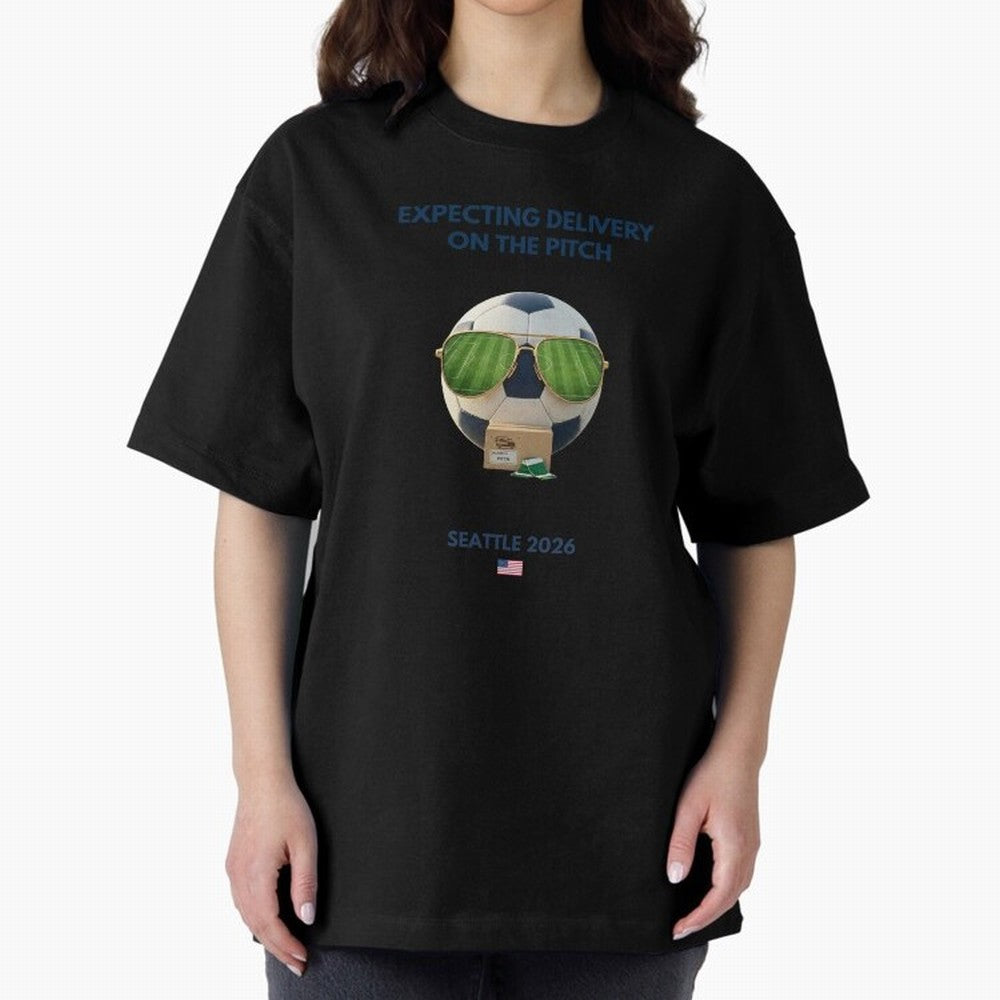WC26 Hosting City: Seattle | Fun and Smart Soccer Fan Gear Oversized T-Shirt Support Iconic Players in Match Day Hype around FIFA World Cup 2026, Neymar, Argentina, Worldwide Fan Energy, Dramatic Goals, Stadium Lights and Championship Celebrations;