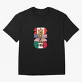 Three Nations Host Trophy Vertical Oversized T-Shirt Show Championship Spirit for Global Football Passion for FIFA World Cup 2026 USA Canada Mexico, Driven by Neymar, England and Germany, Global Supporter Spirit, Legendary Goals, National Colors