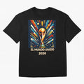 2026 World Cup The United World - Modern Geometric Art Oversized T-Shirt Honor Football Greatness during FIFA World Cup 2026 USA Canada Mexico Made for Neymar, Haaland and Cristiano Ronaldo, Netherlands Energy, Tournament Hype, Historic Matchups,