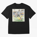 Dynamic Soccer Power Kick - Blue & White Jersey Style Oversized T-Shirt Bring Supporter Culture to Match Day Hype around FIFA World Cup 2026 Group Stage, Cristiano Ronaldo, Brazil, Portugal and Argentina, Fan Favorite Moments, National Team