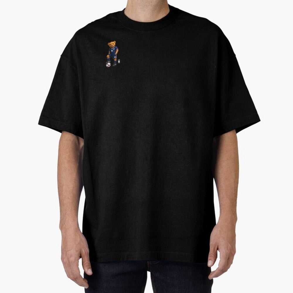 France Soccer Bear World Cup Teddy Bear Oversized T-Shirt Relive Legendary Nights from FIFA World Cup 2026 USA Canada Mexico Spirit, Connected to Netherlands, Mbappe and Neymar, Goal Celebration Energy, Supporter Heritage, Football Icons and