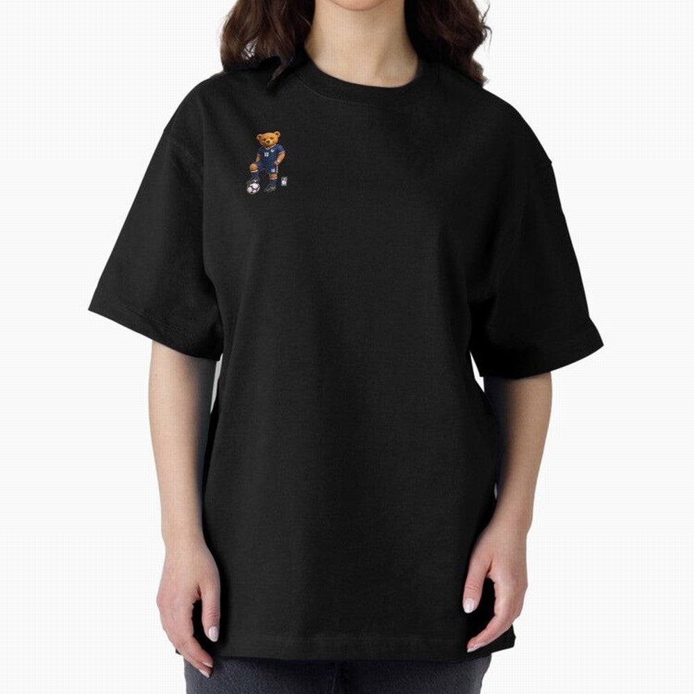 France Soccer Bear World Cup Teddy Bear Oversized T-Shirt Relive Legendary Nights from FIFA World Cup 2026 USA Canada Mexico Spirit, Connected to Netherlands, Mbappe and Neymar, Goal Celebration Energy, Supporter Heritage, Football Icons and