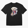 Cute Maltese Soccer Star - FIFA 2026 World Cup Edition Oversized T-Shirt Celebrate the Magic of FIFA World Cup 2026 USA Canada Mexico for Fans of Messi, Neymar and Mbappe and Argentina, Bringing Football Festival Excitement, Trophy Ambitions,