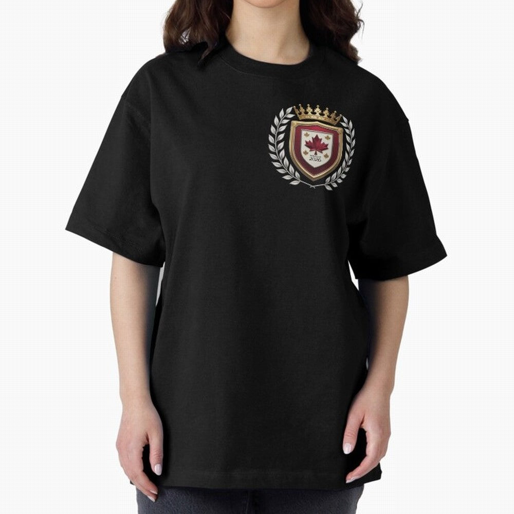 Canada World Cup 2026 Oversized T-Shirt Feel the Heartbeat of Global Football Passion for FIFA World Cup 2026 USA Canada Mexico, Made for Mbappe and Neymar, France, Goal Celebration Energy, Supporter Heritage, Football Icons and Worldwide