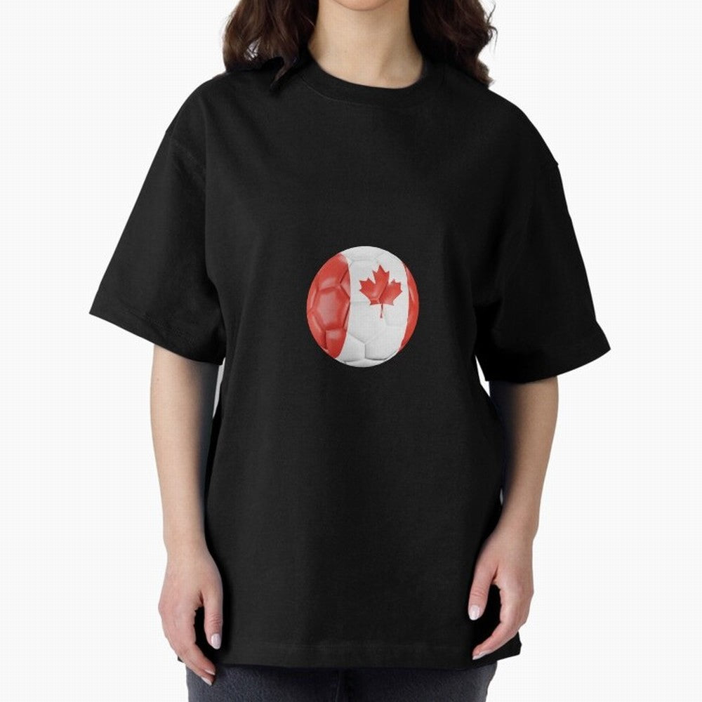 Canada Oversized T-Shirt Fuel FIFA World Cup 2026 Group Stage Spirit, Filled with England, France and Netherlands, CR7, Stadium Chants, National Pride, Trophy Dreams and Unforgettable Football Memories; Ideal for Football Dads, Football Moms,