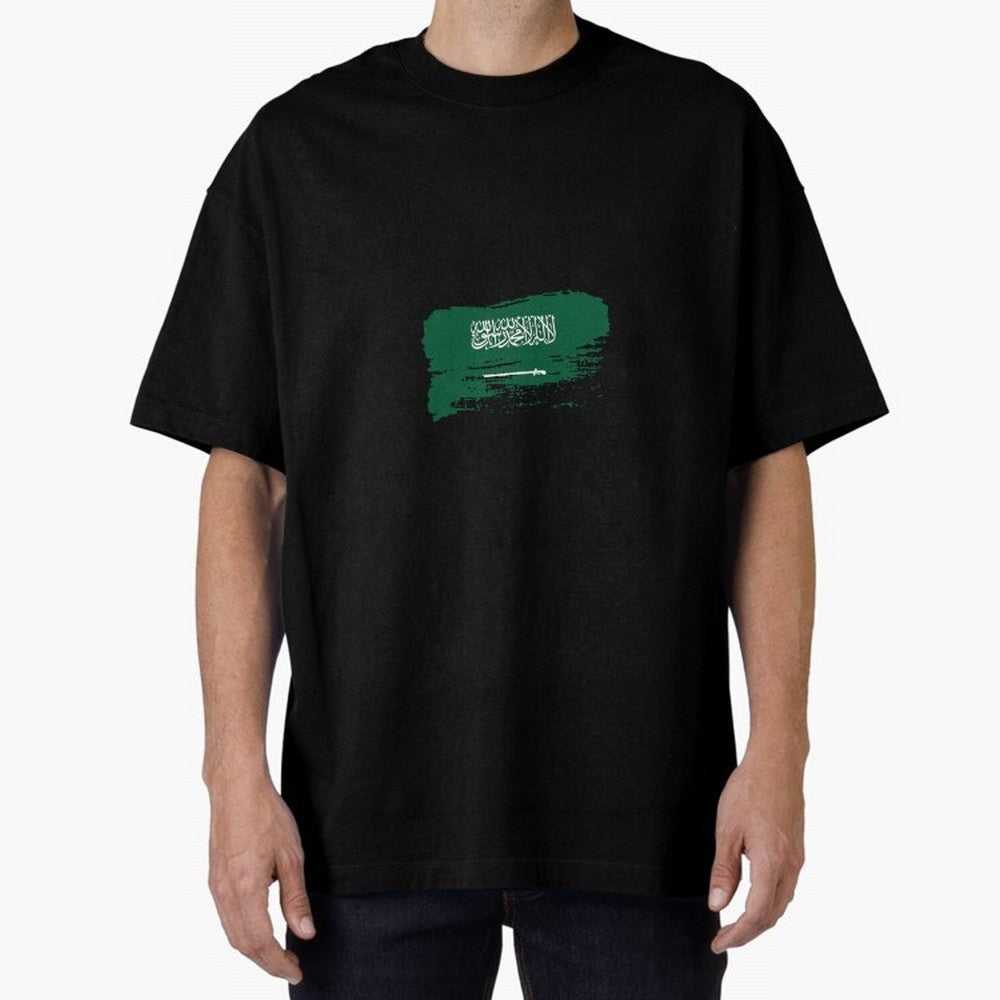 Saudi Arabia Oversized T-Shirt Carry FIFA World Cup 2026 USA Canada Mexico for Fans of Messi and Cristiano Ronaldo and Brazil, Bringing Worldwide Fan Energy, Dramatic Goals, Stadium Lights and Championship Celebrations; Made for Die Hard