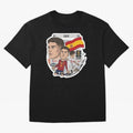 Gavi Spain National Team Football Cartoon Illustration Oversized T-Shirt Fuel Your Fan Pride for FIFA World Cup 2026 Spirit, Capturing France, Haaland and Mbappe, Football History, Final Match Energy, Crowd Noise and Once in a Lifetime Moments;