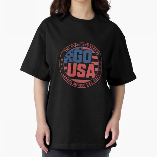2026 USA Soccer Mexico Canada Oversized T-Shirt Bring Global Tournament Vibes to Match Day Hype around FIFA World Cup 2026 Group Stage, CR7 and Messi, England, Football Festival Excitement, Trophy Ambitions, Country Rivalries and Star Player Buzz;